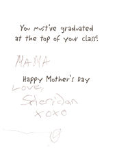 Sheridan's Mothers Day Card 2